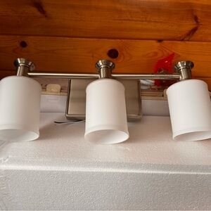 Modern Brushed Nickel Bathroom Vanity Light Fixture